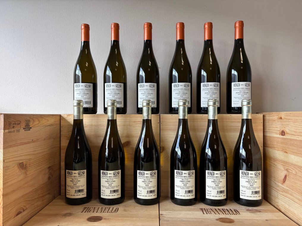 2020 x6 Toc Bas & 2020 x6 Sot lis Rivis, Ronco del Gelso - Friuli-Venezia Giulia - 12 Bottles (0.75L) #2.1