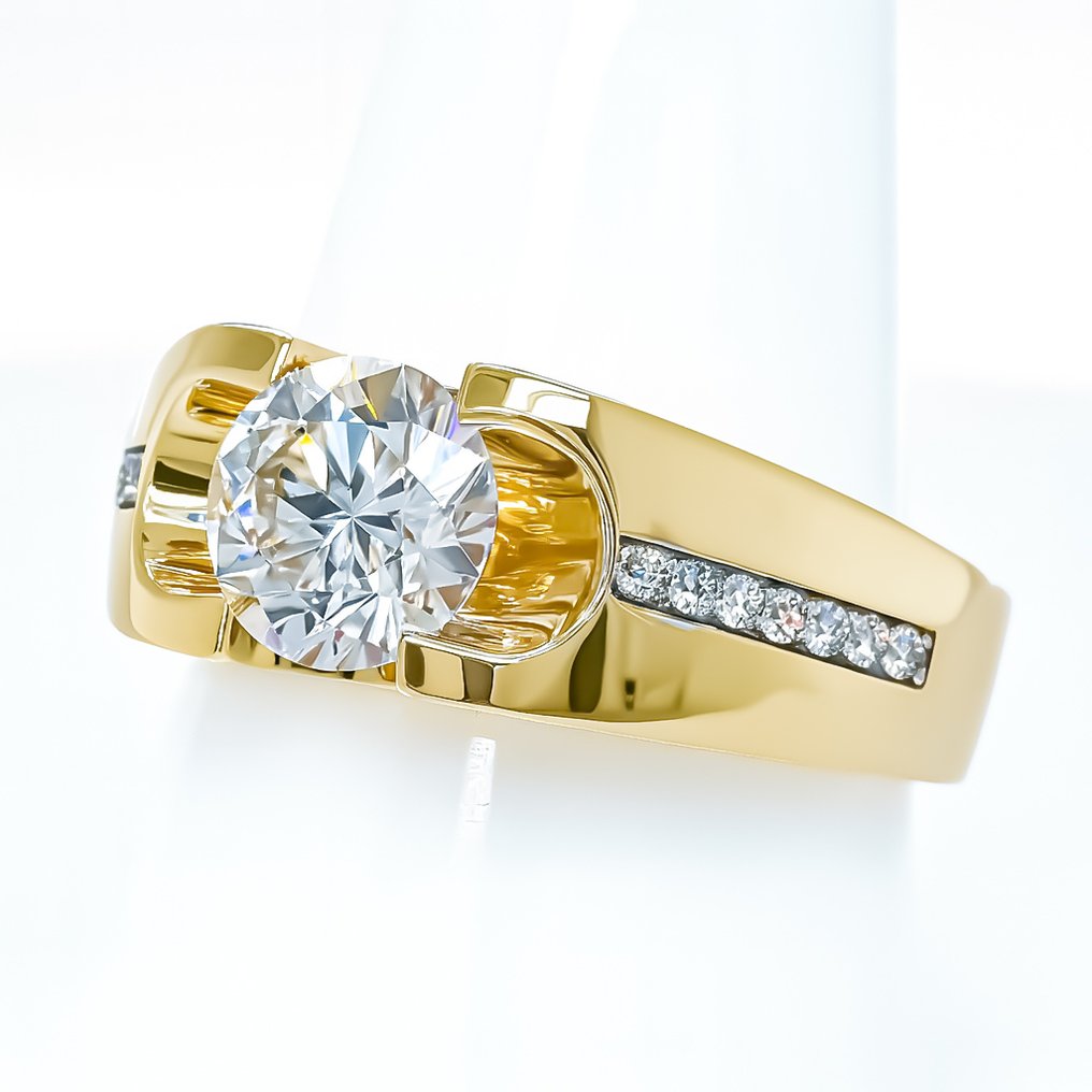 没有保留价 - 戒指 - 14K包金 黄金 -  2.32ct. tw. 钻石 (实验室培育) - 钻石 - IGI- 次日欧盟配送 #4.3