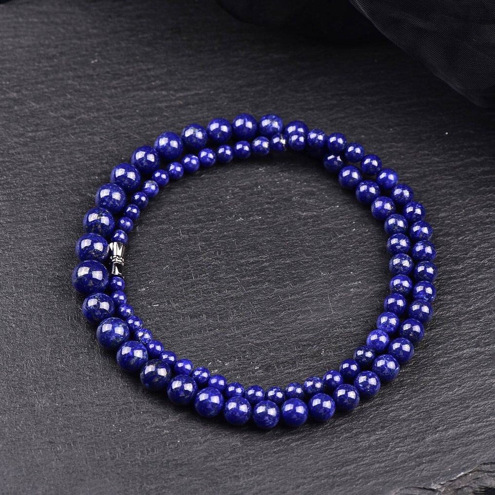 Χωρίς αποθεματικό - Μεγάλο και αποκλειστικό φυσικό κολιέ με λάπις λαζούλι. Ένα κόσμημα των γεωλογικών θαυμάτων.- 42.23 g #2.1