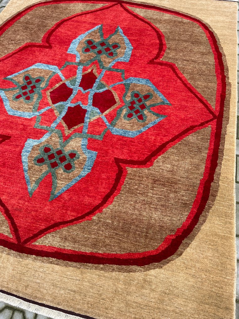 Afghaisches Design-Teppich - neu - Wolle - handgeknotet - modern - hohe Qualität - unbenutzt - Teppich - 245 cm - 200 cm #2.1