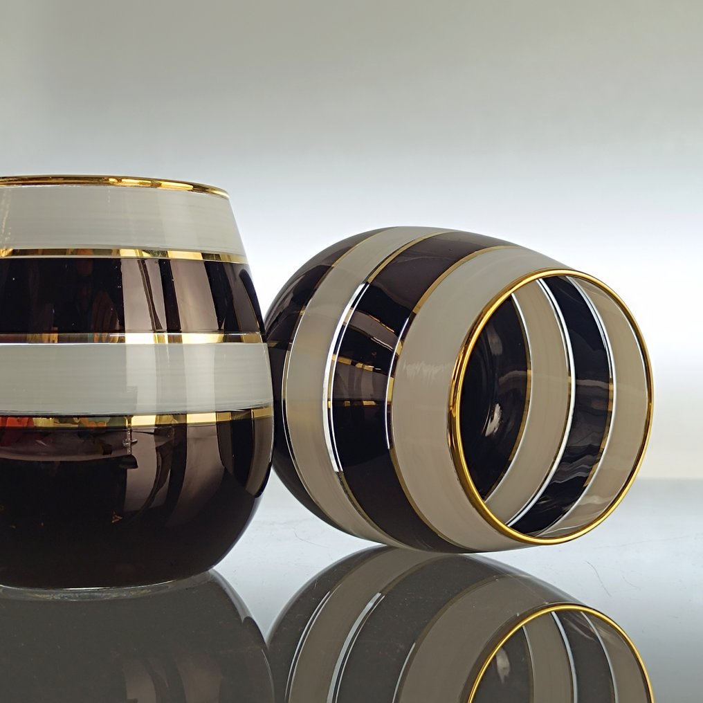 SECOLOVENTESIMO - Σετ ποτού για 6 (6) - Χρυσός 24 καρατίων - Χειροποίητο γυαλί με χρυσά διακοσμητικά #4.3