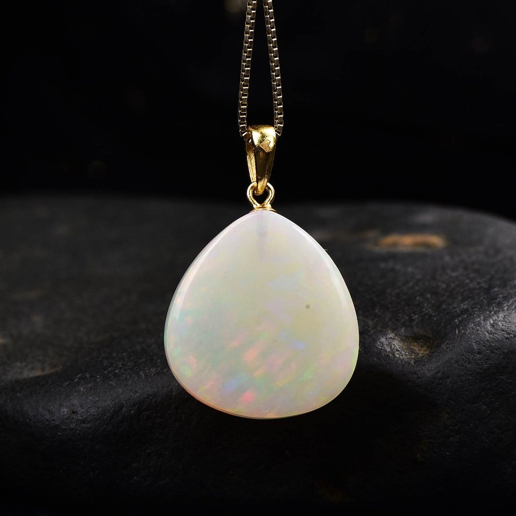 Pingente de Opala Natural Altamente Exclusivo Uma descoberta com um tom singularmente vívido- 3.93 g #3.2