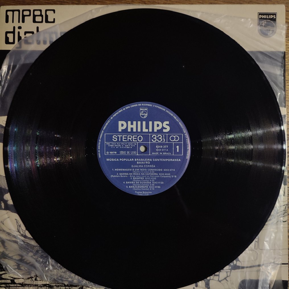 Djalma Corrêa - Baiafro - Very Very Rare 1st Brazilian Pressing  - Unobtainable in theese Condition - LP 專輯（單個） - 第一批 模壓雷射唱片 - 1978 #3.2
