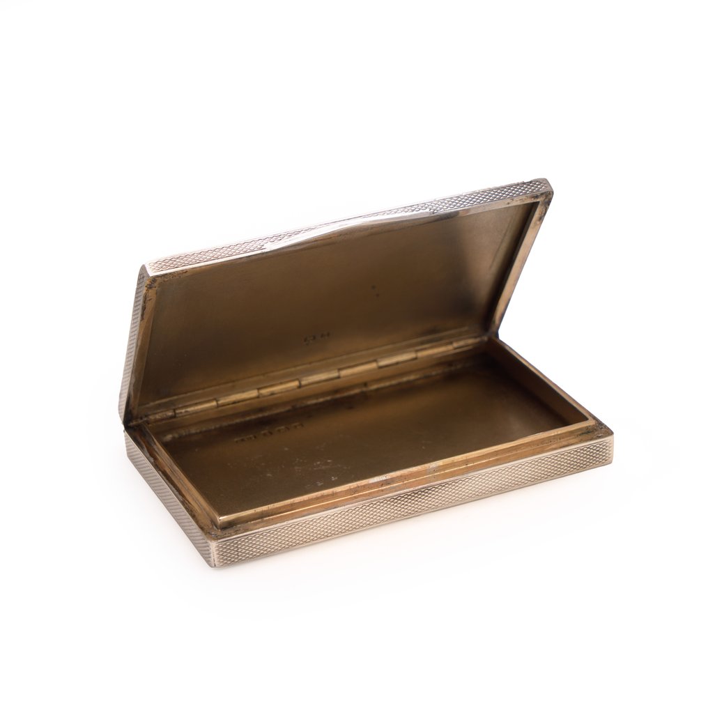 Antique Silver and Enamel Chinoiserie Snuff Box, Henry Clifford Davis, Birmingham 1926 - Scatola - .925 argento #3.2