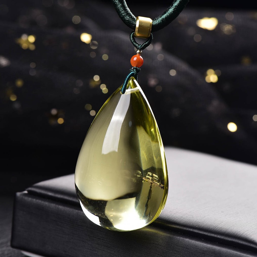 ALGT Πιστοποιημένο - Μεγάλο και Επιβλητικό Κρεμαστό με φυσική κιτρίνη Ένα εξαιρετικά καθαρό εύρημα από τη φύση.- 51.01 g #4.3