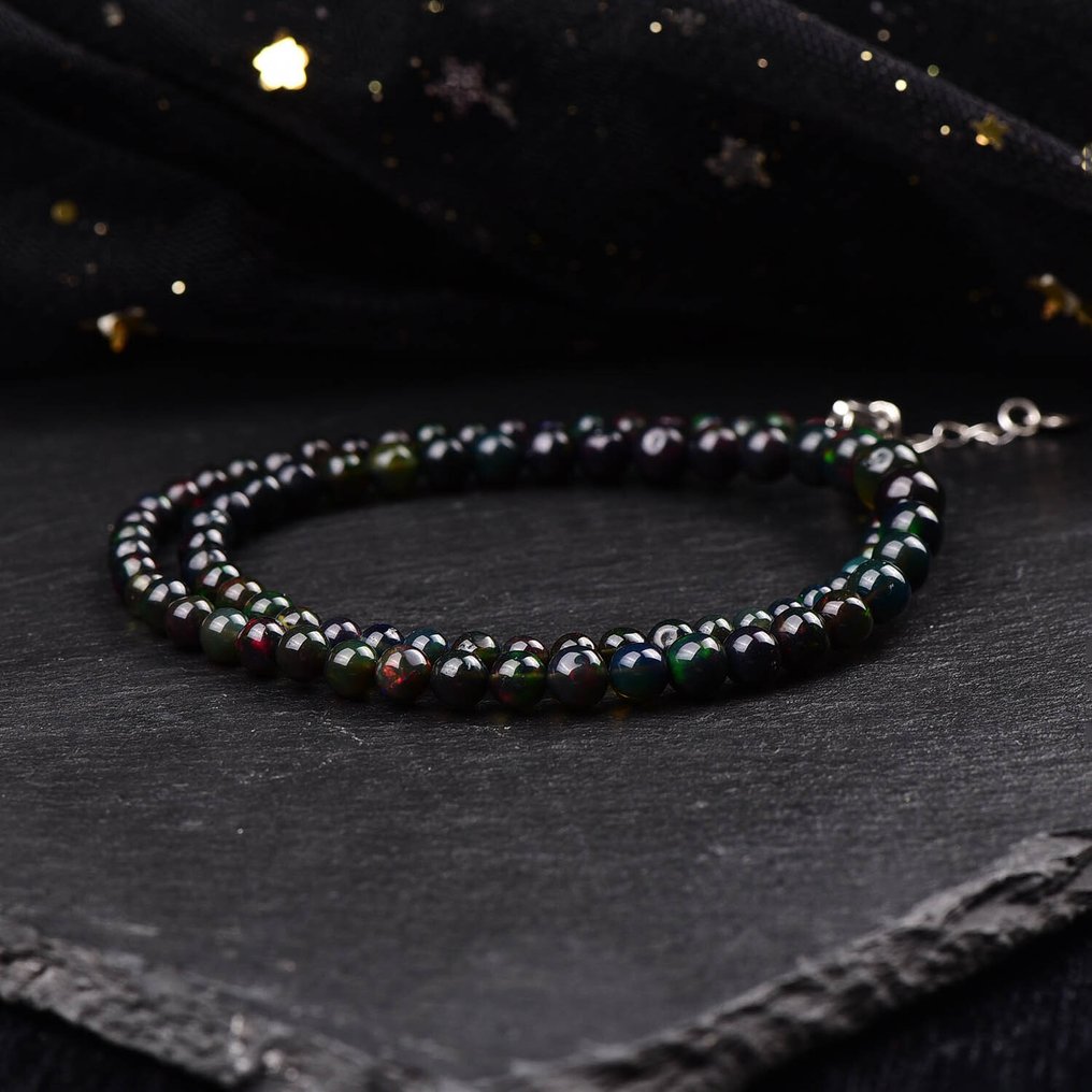 无底价 - 巨大且独家的天然欧泊项链 艺术与自然优雅的巧妙融合- 10.09 g #3.2