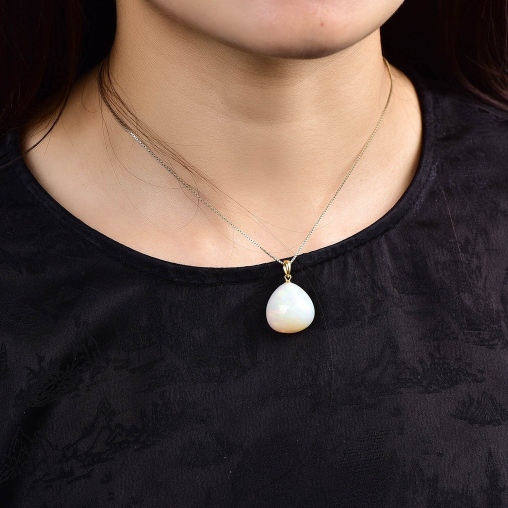 Pingente de Opala Natural Altamente Exclusivo Uma descoberta com um tom singularmente vívido- 3.93 g #1.0