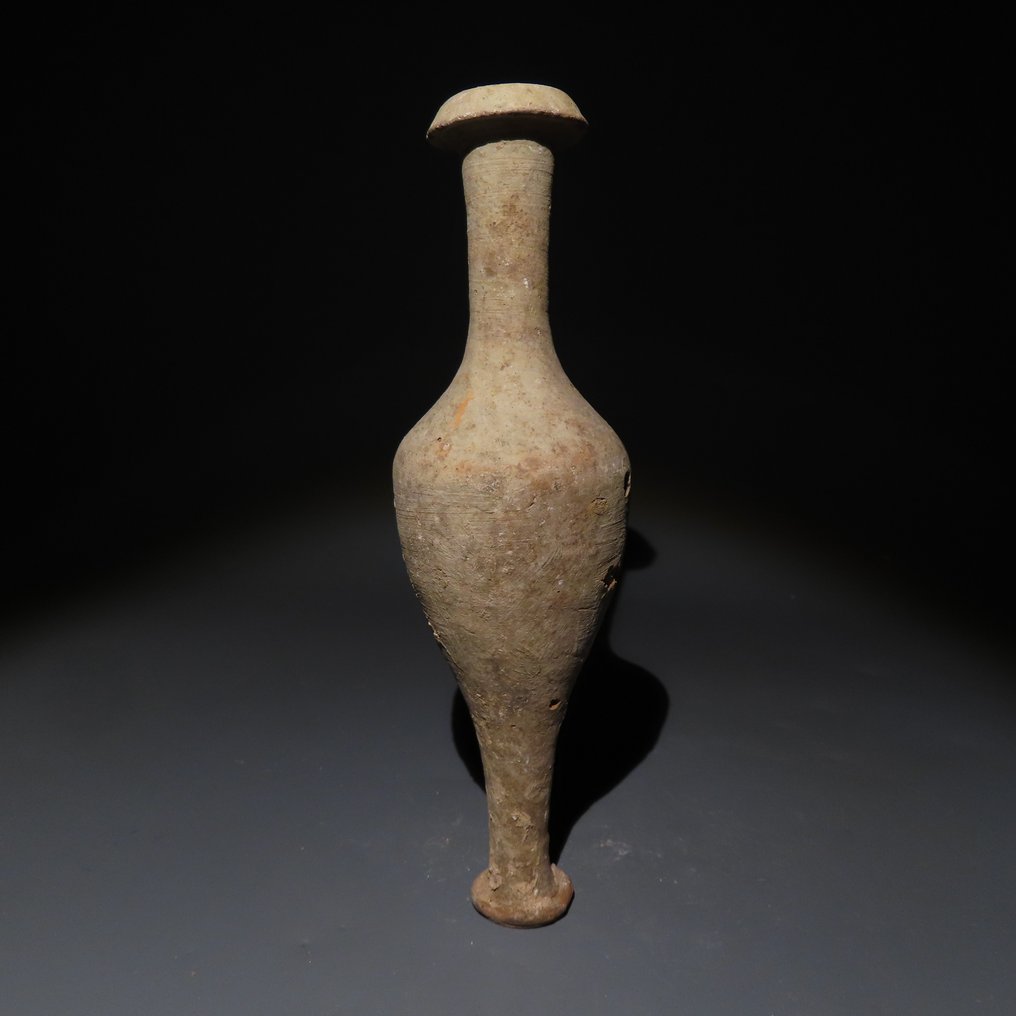 Αρχαία Ελληνική Terracotta Αλοιφοθήκη. 3ος αιώνας π.Χ. Ύψος 17 εκ. #3.2