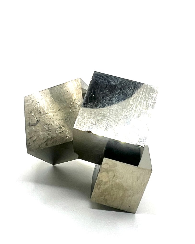 PREMIUM - Θαύματα - απίστευτα λαμπερή πυρίτης Σύμπλεγμα κρυστάλλων - Ύψος: 60 mm - Πλάτος: 50 mm- 142 g - (1) #1.0