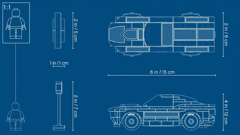 Lego Set - 75884 - Speed Champions - 1968 Ford Mustang Fastback #3.2