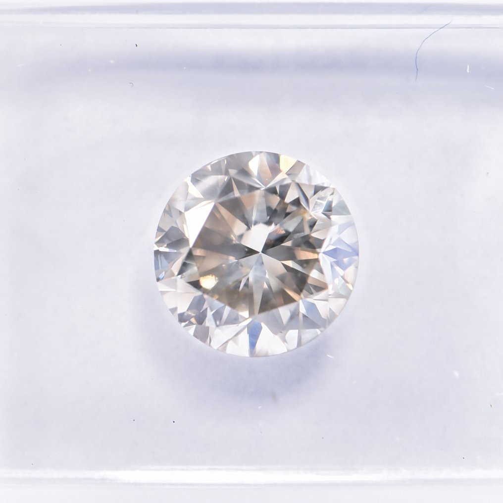 χωρίς τιμή ασφαλείας - 1 pcs Διαμάντι (Φυσικού χρώματος) - 1.49 ct - Στρογγυλό - Fancy Γκριζωπό, Πρασινωπό Κίτρινο - SI2 - International Gemological Institute (IGI) - ΒΓ #3.2