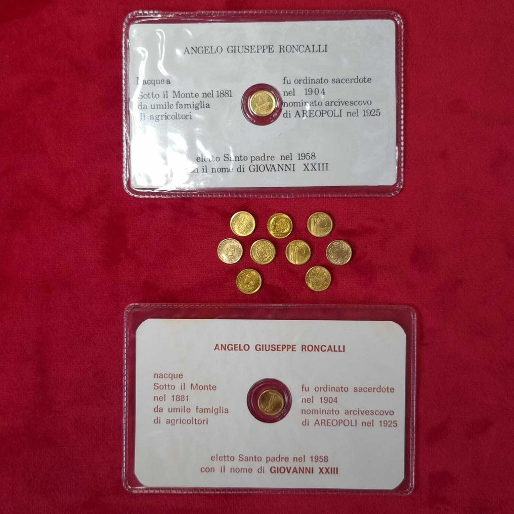 世界. 1970s Lot of 11 “World Smallest 8K Gold Coins" 1970  (沒有保留價) #2.1