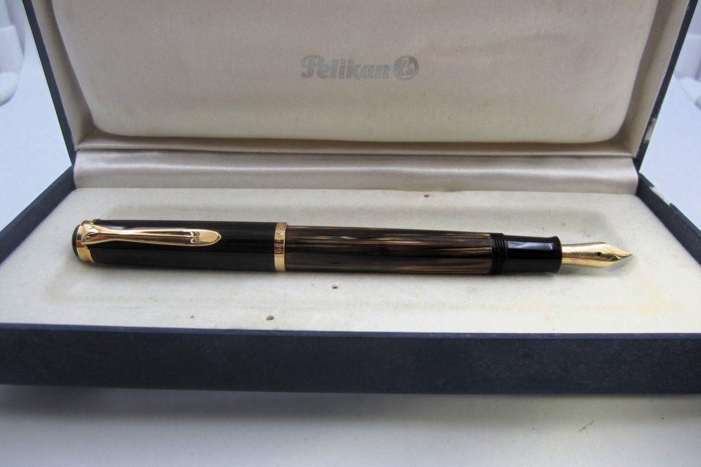 Pregiata Pelikan tartaruga M400 - Pennino in oro 14ct. - Prodotta in Germania - Anni '80 - Fountain pen #2.1