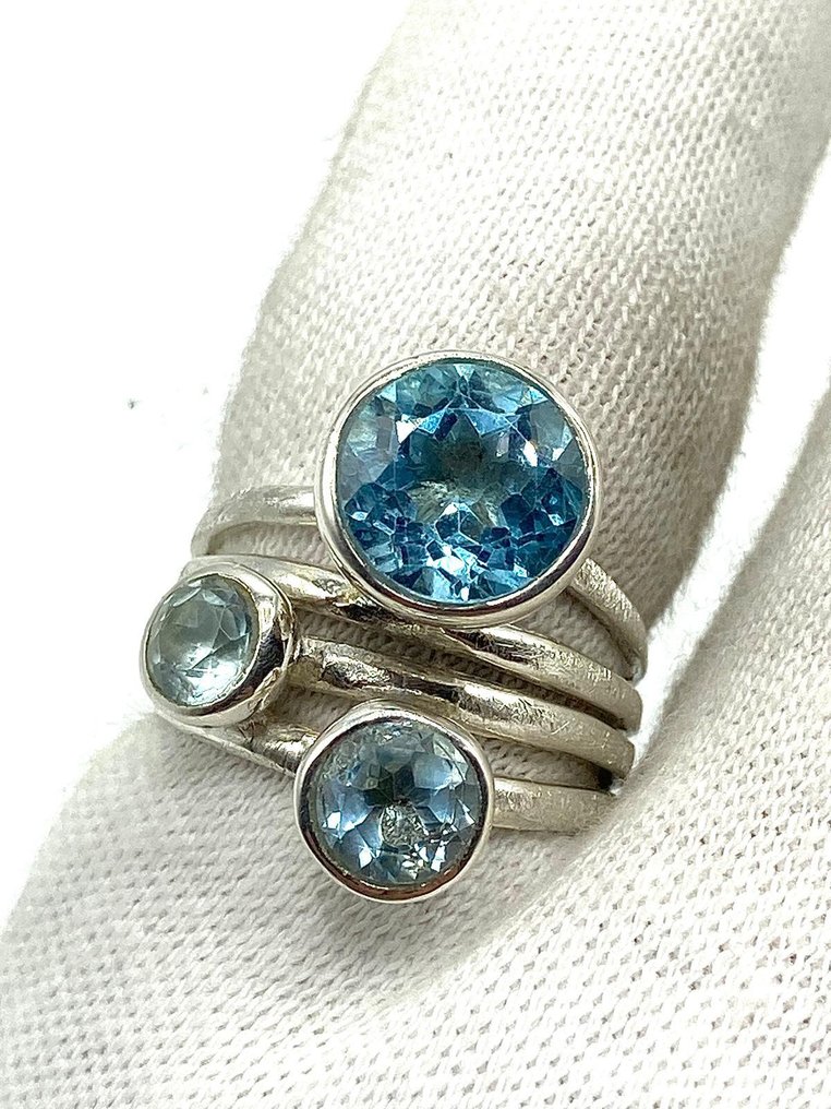 沒有保留價 - 戒指 銀 黃玉 #2.1