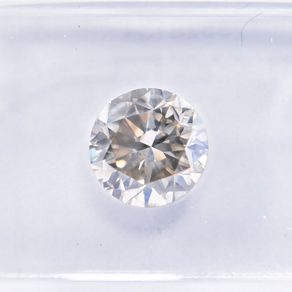 χωρίς τιμή ασφαλείας - 1 pcs Διαμάντι (Φυσικού χρώματος) - 1.49 ct - Στρογγυλό - Fancy Γκριζωπό, Πρασινωπό Κίτρινο - SI2 - International Gemological Institute (IGI) - ΒΓ #1.0