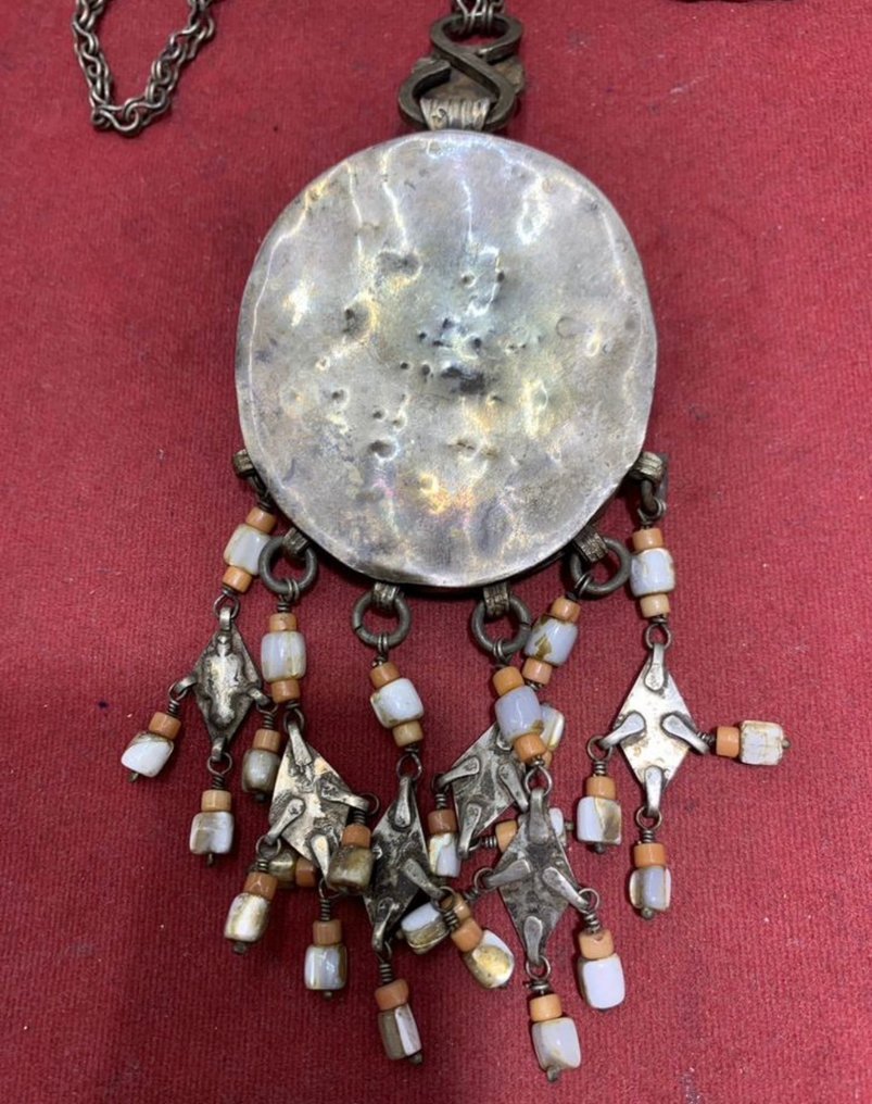 Κολιέ με μενταγιόν - Gold-plated, Ασημί - Αφγανιστάν - 20th century #4.3