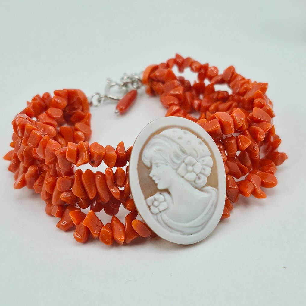 Blodkoral - Sølv - Armbånd - CORALLO MEDITERRANEO #1.0