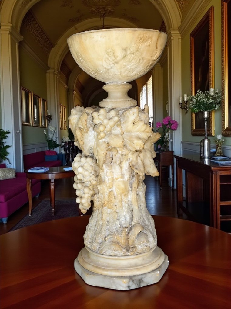 Vas - Alabastru - Vas mitologic Baccanti #2.1