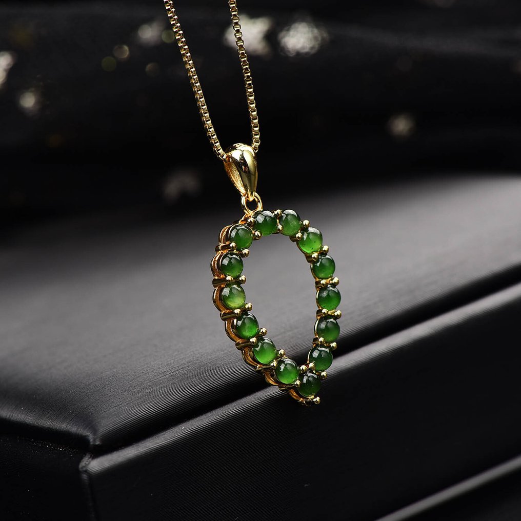 ALGT认证 - 高度专属的自然翡翠吊坠 令人瞩目的色彩强度,直接来自大地- 1.94 g #4.3