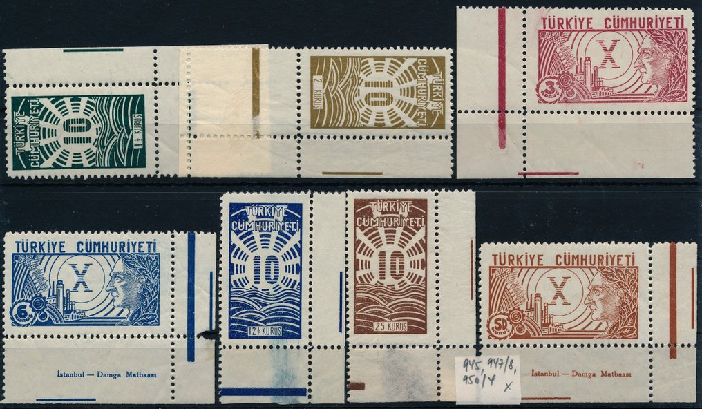 Türkiye 1930/1931 - Fresh lot from the early 1930s with mostly complete issues. - dabei auch Freimarken Atatürk 1931 komplett #2.1