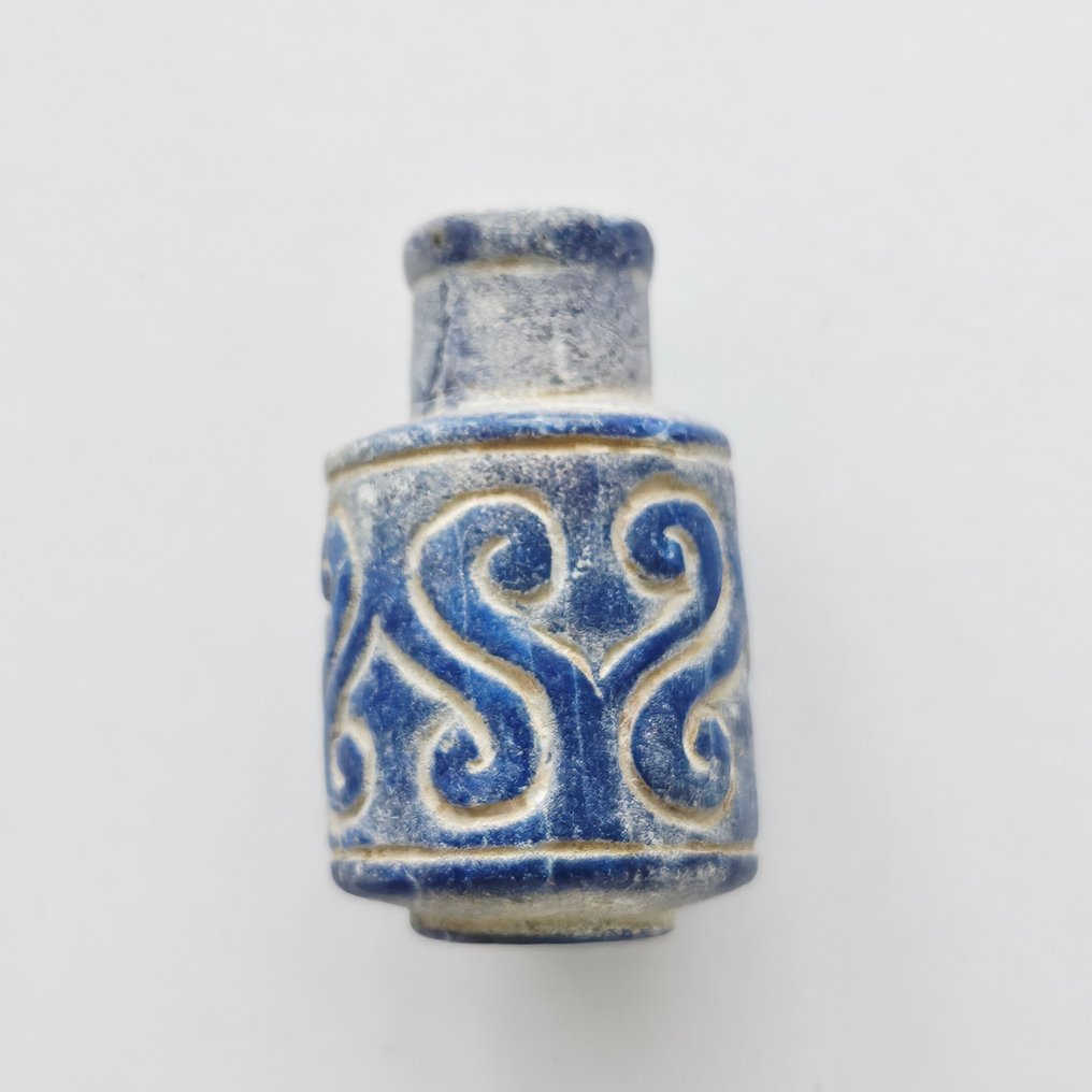 Αρχαίος Δυτικός Ασιατικός Lapis Lazuli Διακοσμητικό Μικρό Φιαλίδιο για Φάρμακα/Αρώματα - 42 mm #2.1