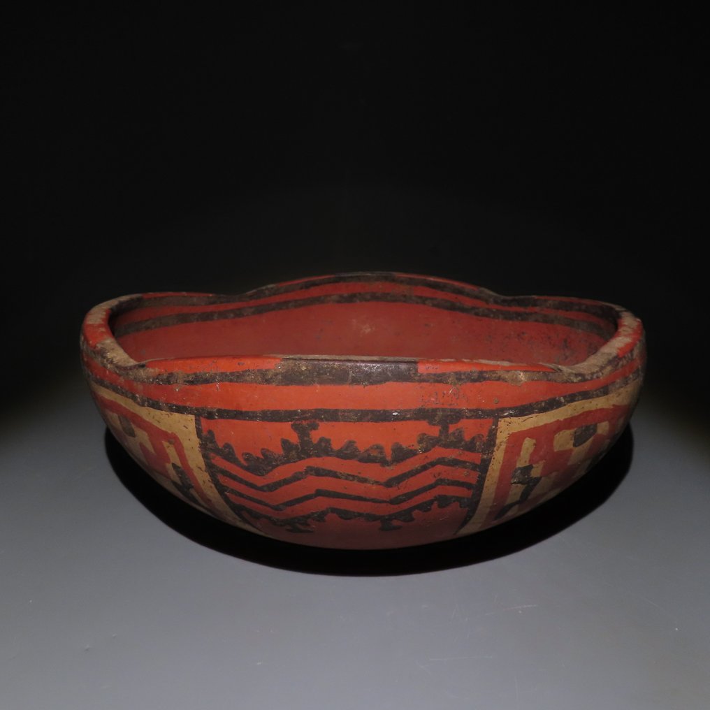 Chupícuaro，瓜纳华托，墨西哥 Terracotta 碗。公元前400年至公元100年。直径23.5厘米。西班牙出口许可证。 #1.0