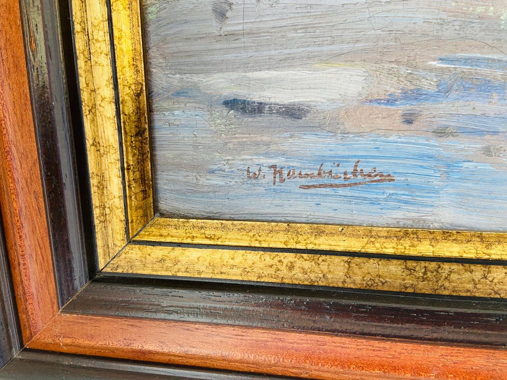 Wilhelm Hambuchen (1869-1939) - Vissersboot op het droge #4.3