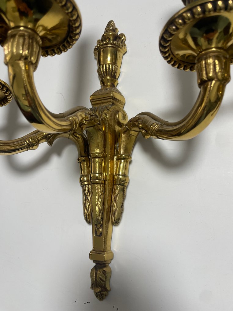 嵌壁式壁燈 (2) - 铜鎏金 - Louis XV 风格的灯光 #1.0