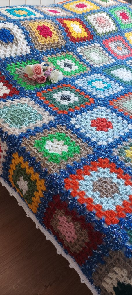 被套，华丽如同祖辈时代的风格，由多彩纯羊毛制成。 - 床罩  - 260 cm - 175 cm #1.0