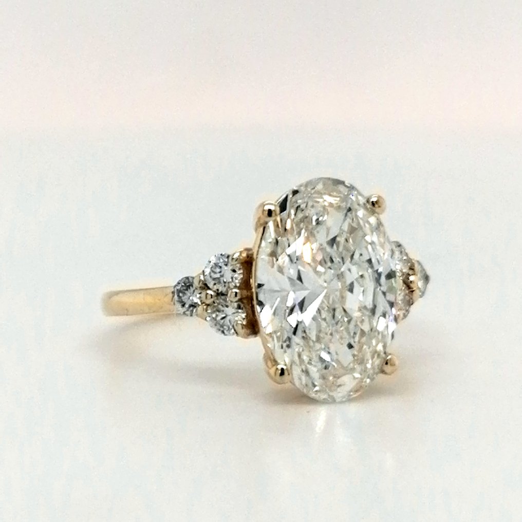 没有保留价 - 戒指 - 14K包金 黄金 - 2.33ct. tw. 钻石 (实验室培育) - 钻石 #1.0