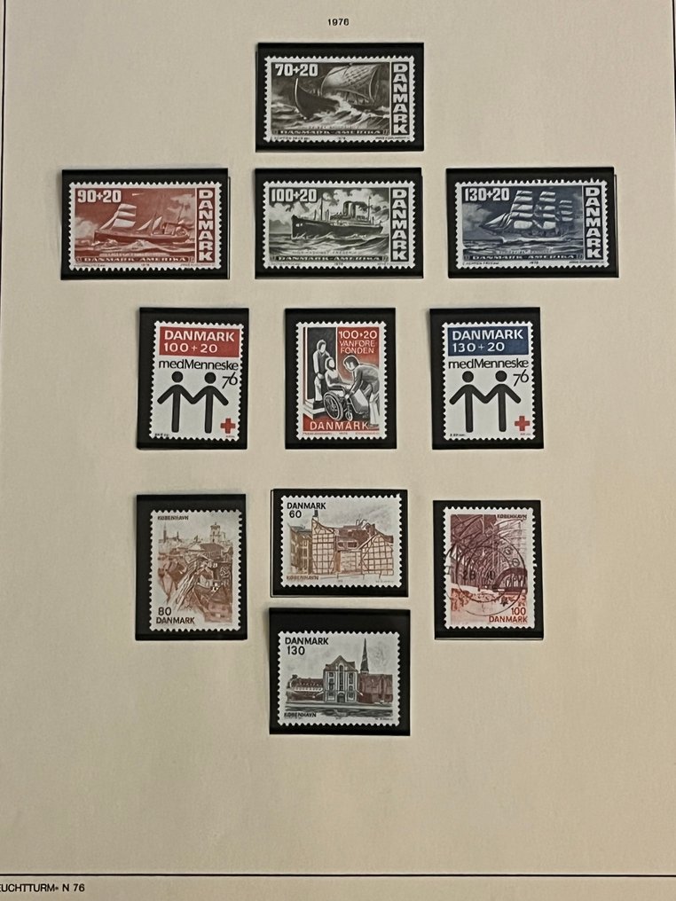 Denmark 1937/2025 - Denmark 1937-1981 on pages. Scandinavia in stock book. #3.2