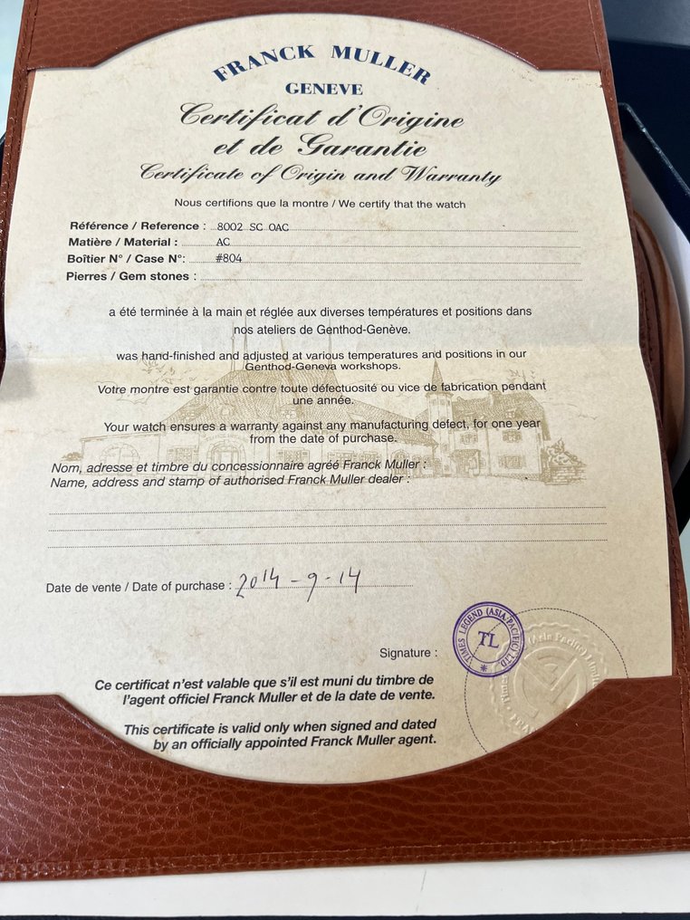 Franck Muller - Conquistador - 8002 SC - Men - 2014 #4.3