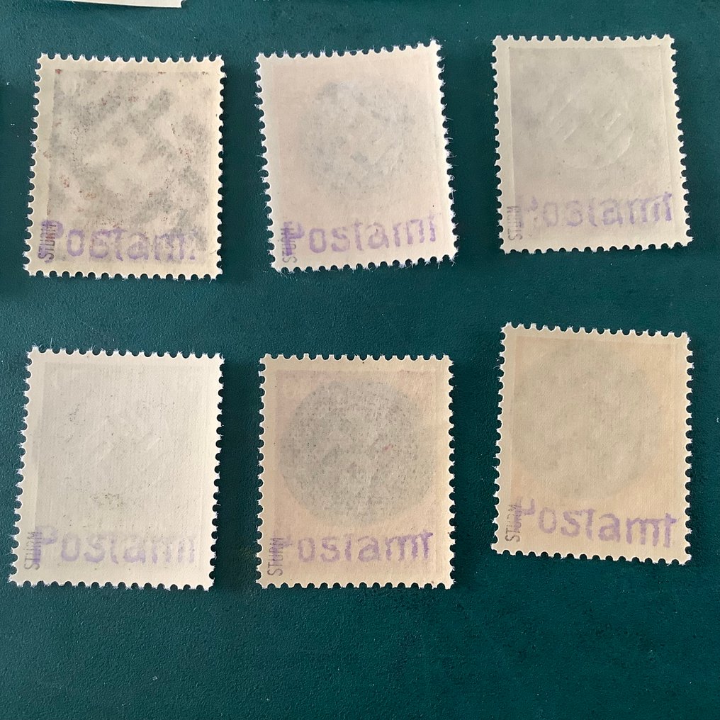Germany - Local postal areas 1945 - Wittenberg: service stamps with local imprint - faultlessly inspected Sturm. - Michel #4.3
