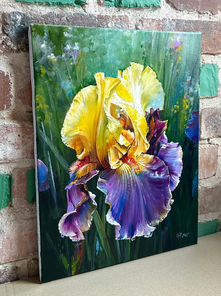 Alexander Nakonechny (1971) - Yellow-purple iris #2.1