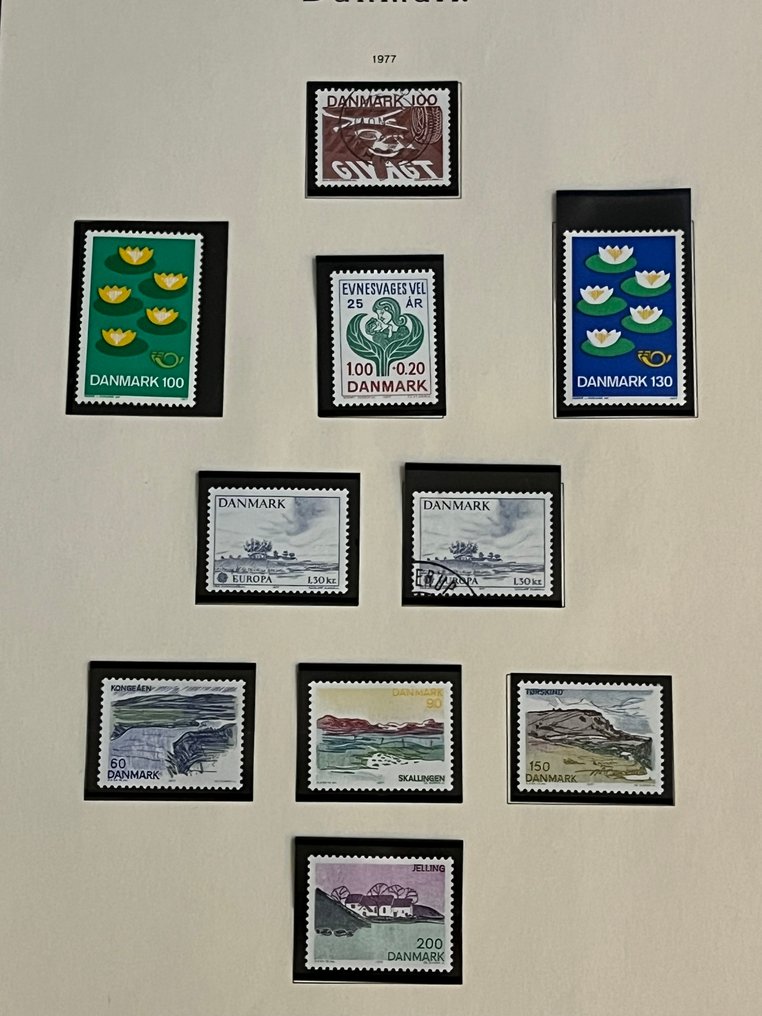 Denmark 1937/2025 - Denmark 1937-1981 on pages. Scandinavia in stock book. #4.3