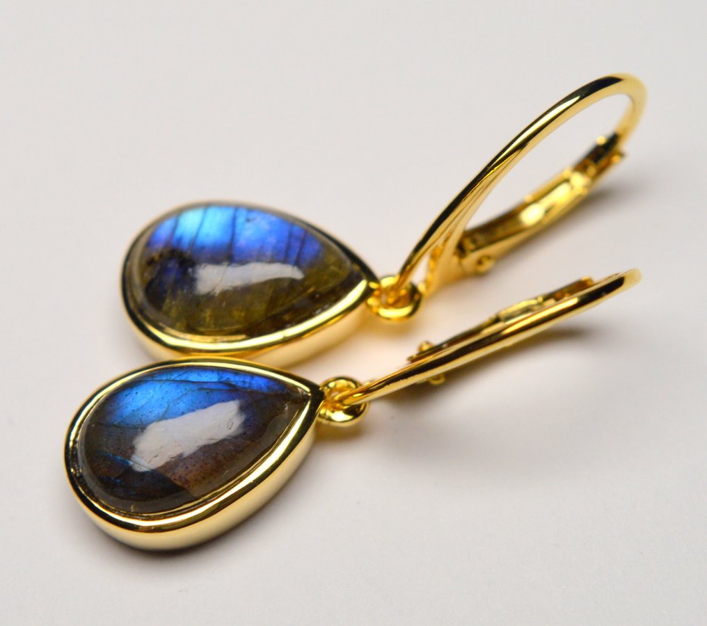 Argento - Orecchini - 925 - Labradorite 4,89g #4.3