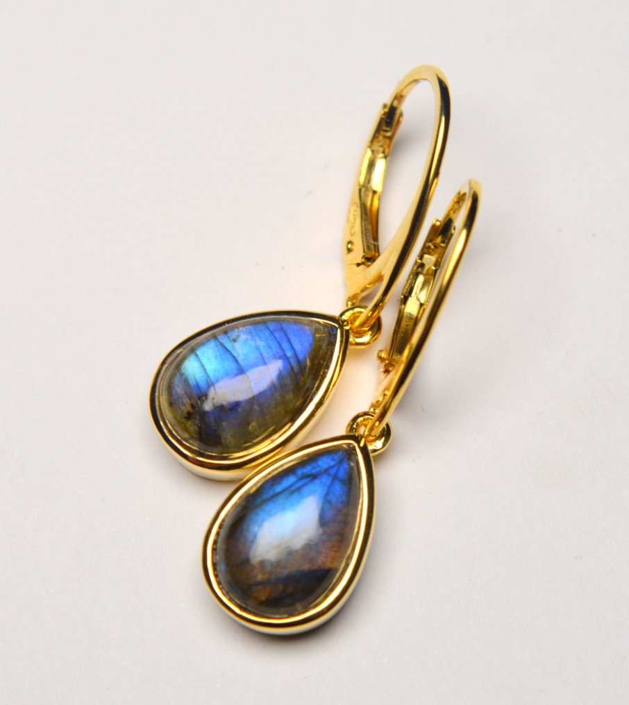 Argento - Orecchini - 925 - Labradorite 4,89g #3.2