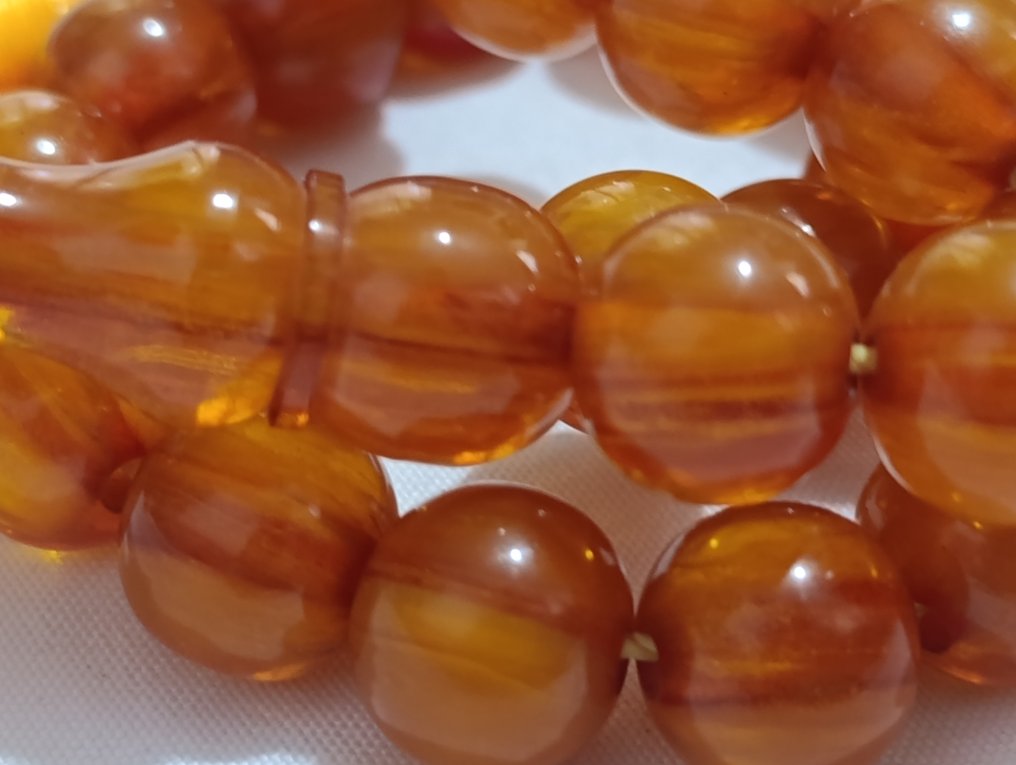  Ροζάριο - Κεχριμπάρι - 1980-1990 - Σπάνια Κομποσκοίνια Προσευχής  #4.3