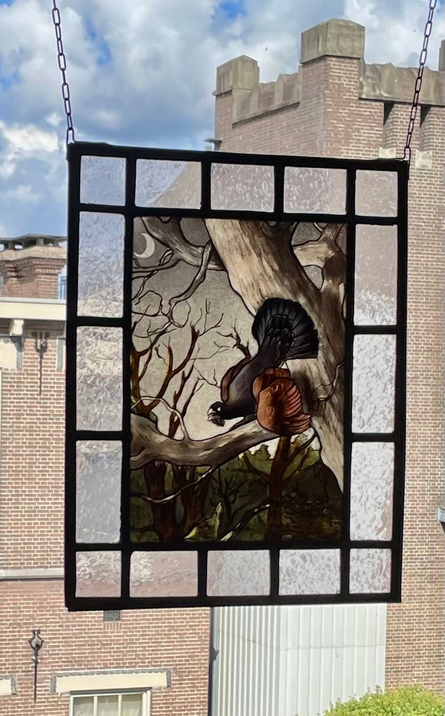  Stained glass window - Aangetekend - 1960-1970 - Korhoen  #3.2