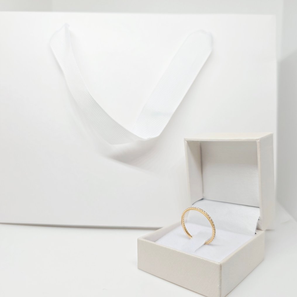 Nincs minimálár - Gyűrű - 14 kt. Sárga arany - 0.29ct. tw. Gyémánt (Természetes) #3.2