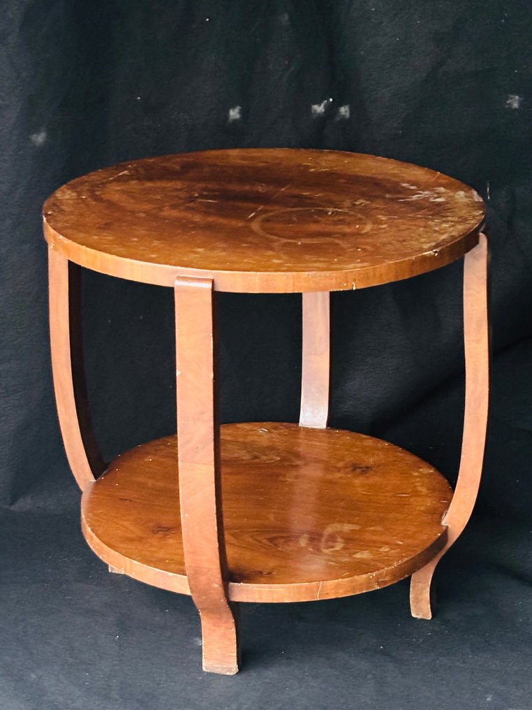 桌子 - 木 - 弯曲的艺术装饰风格桌子 #3.2