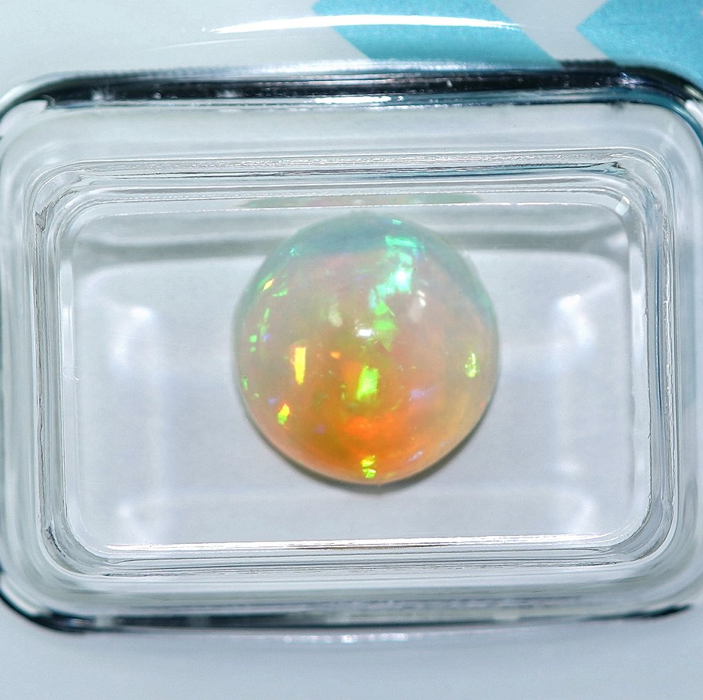 Sem preço de reserva - 1 pcs  Laranja, Multicolor, Verde Opala  - 2.38 ct - International Gemological Institute (IGI) #1.0