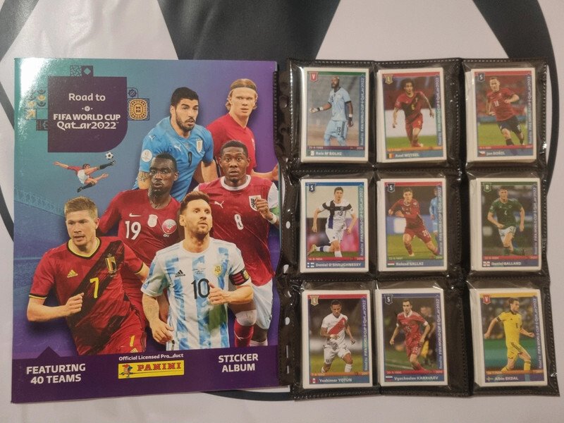 帕尼尼 Road To WC Qatar 2022 Empty album + complete loose sticker set - 近全新(NM) #1.0
