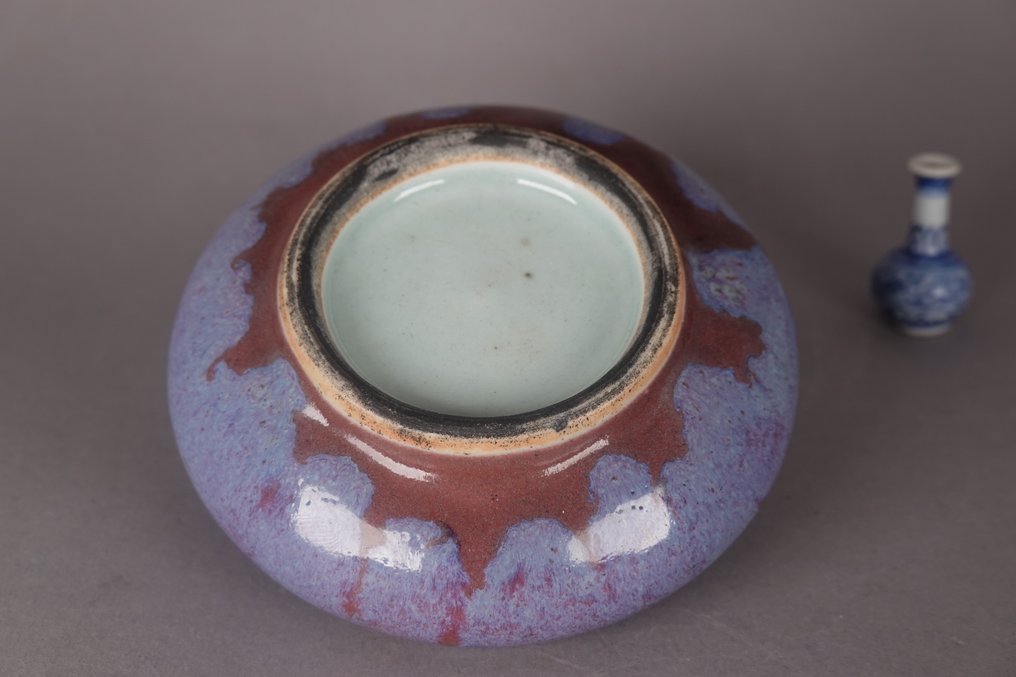 Qing Dynasty - Rare Junyao Small Censer - Καυστήρας θυμιάματος - Ex Klefisch, 2002-2005 - Πορσελάνη - Σπάνιος μικρός θυμιατήρας Junyao. #2.1