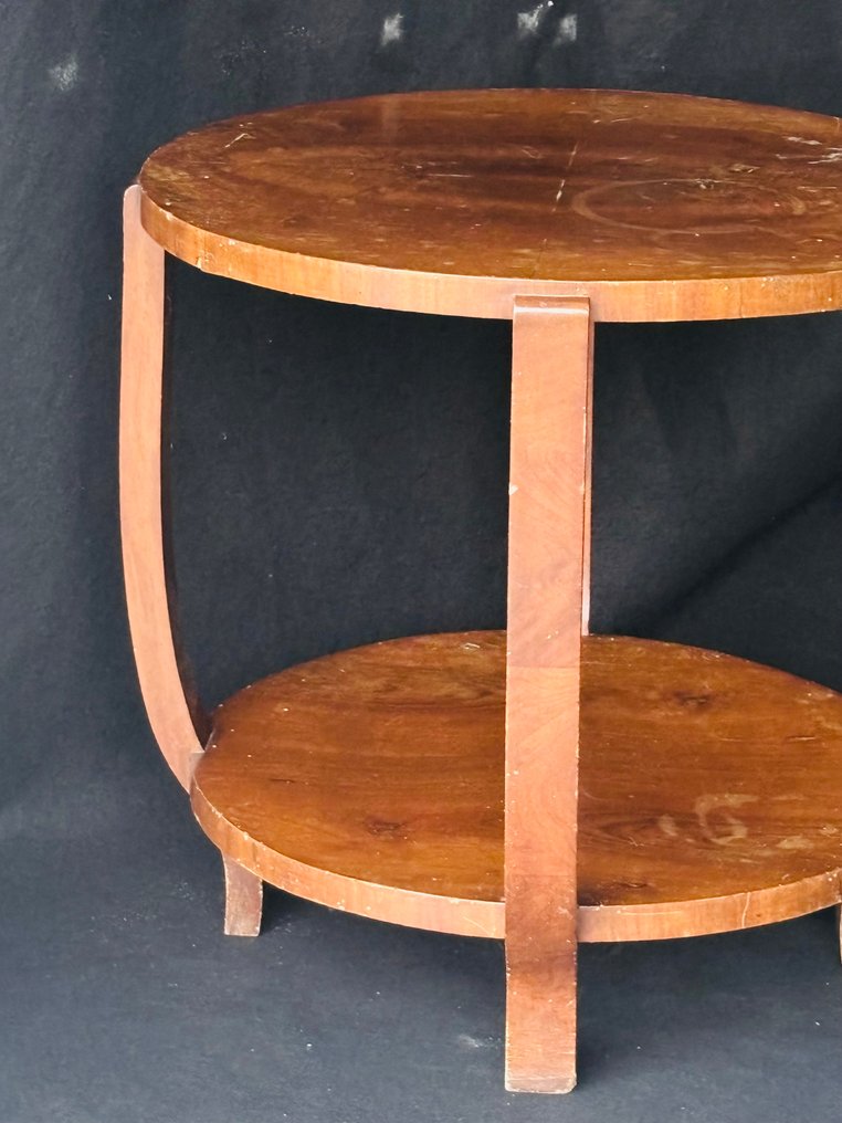 桌子 - 木 - 弯曲的艺术装饰风格桌子 #2.1