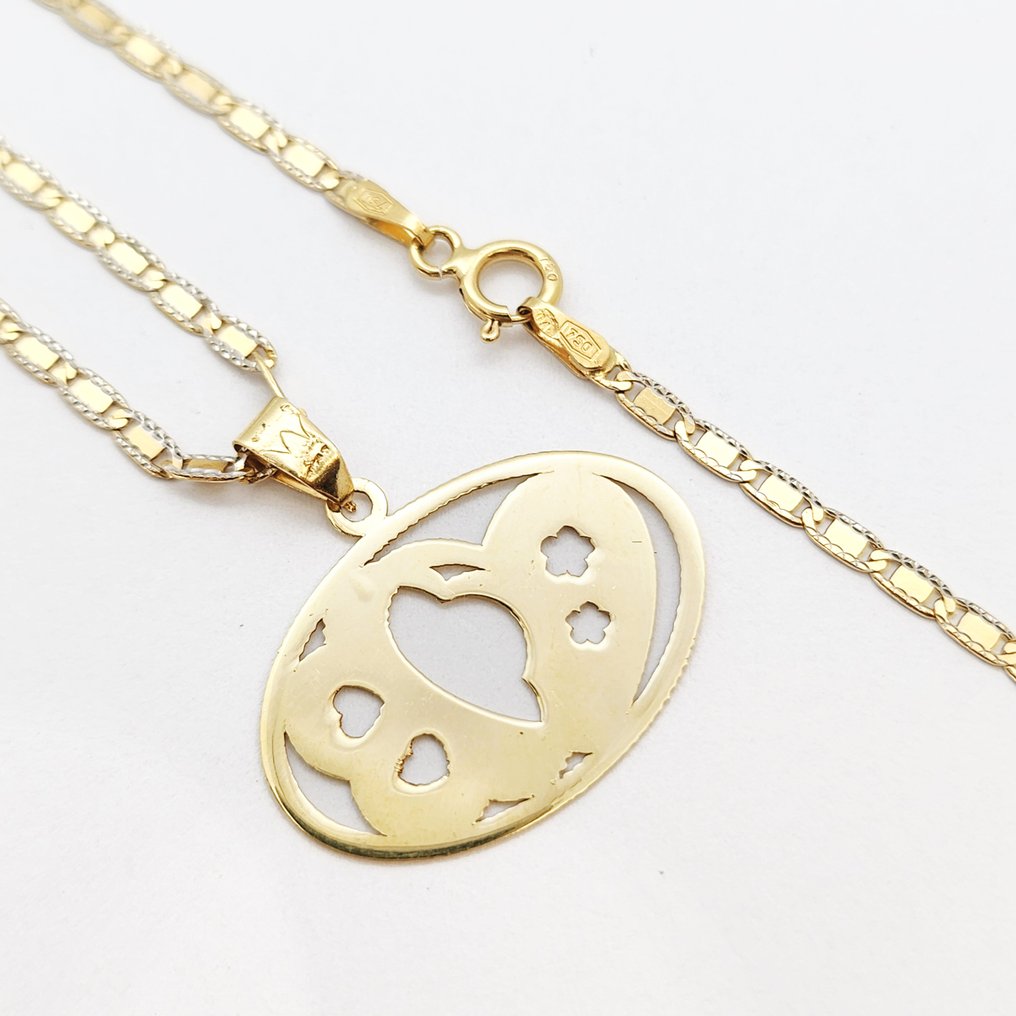 Halskette mit Anhänger - 18 kt Gelbgold #2.1