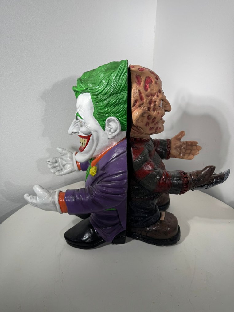 JOKER E FREDDY - 雕刻, Joker e Freddy - 50 cm - 樹脂 #4.3