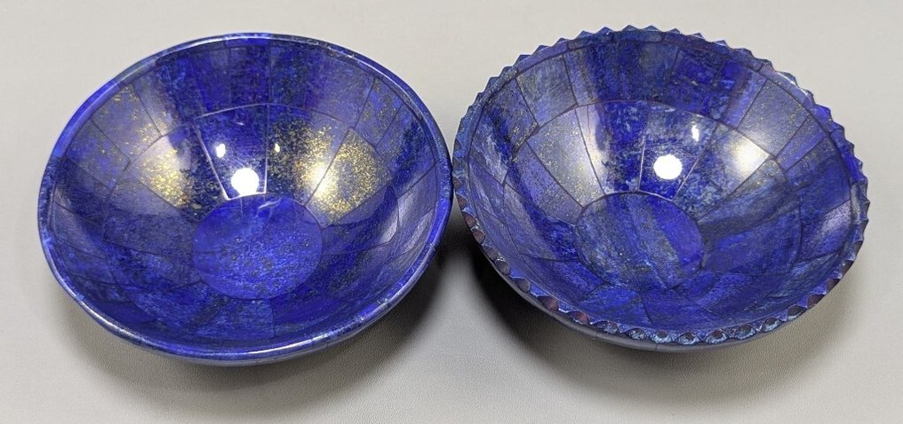 Lapis Lazuli Bowls - Height: 106 mm - Width: 35 mm- 780 g - (4) #3.2