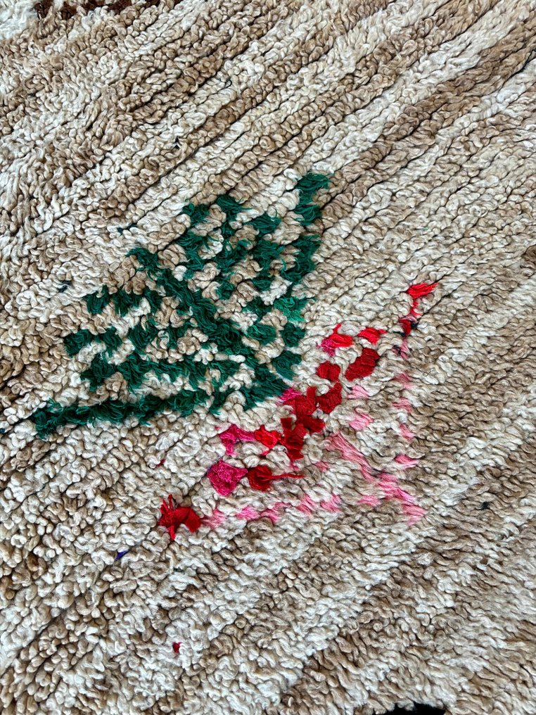 Marokkansk tæppe, Bohemisk dekoration, lille vintage berber-tæppe – håndvævet uld – ægte marokkansk - Tæppe - 165 cm - 100 cm - Håndvævet uldtæppe #1.0