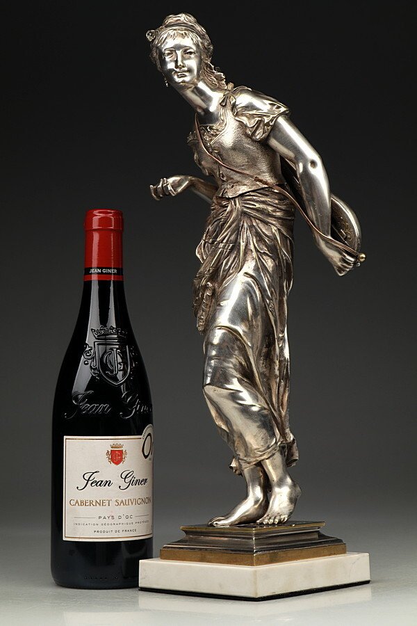 Adrien Étienne Gaudez - Statuetta - Bronzo argentato #1.0